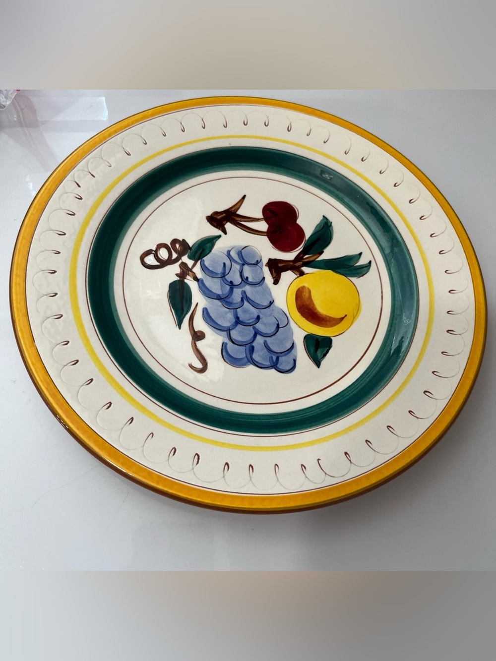 Vintage Stangl Fruit Dinner Plate 10”